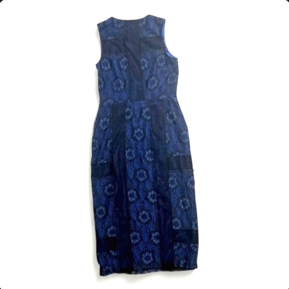 Rachel Roy Blue and Black Lace Midi Dress - Size 8 - Picture 2 of 7